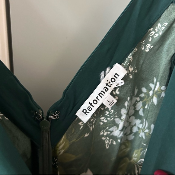 New Reformation Neola Silk Floral Midi Slip Dress - Picture 6 of 7